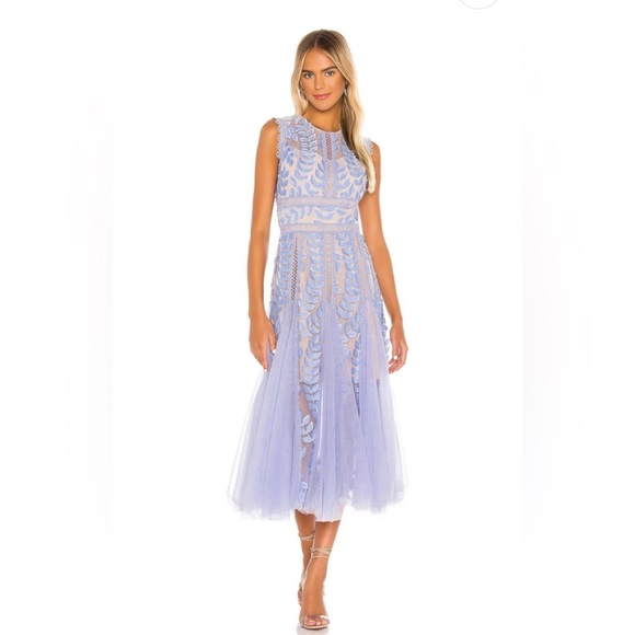 Bronx and Banco Dresses & Skirts - MIDI BRONX AND BANCO VIOLET FLARED DRESS